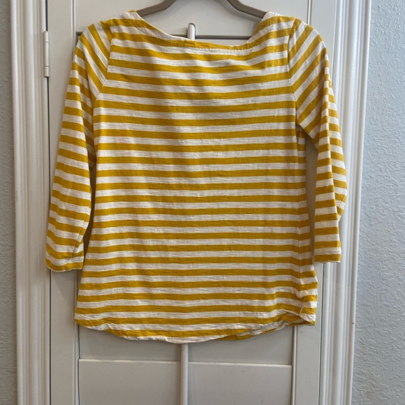 Banana Republic Striped Yellow shirt. Size Small. In great condition! - Picture 2 of 3